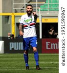 Small photo of MILAN, ITALY - April 3, 2021: Lorenzo Tonelli gestures during the Serie A 2020-2021 MILAN v SAMPDORIA at San Siro Stadium.