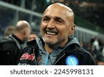 Small photo of MILAN, ITALY - JANUARY 4, 2023: Luciano Spalletti head coach of SSC Napoli smiles prior to the Serie A 2022-2023 INTER v NAPOLI at San Siro Stadium.