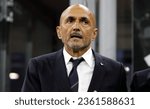 Small photo of MILAN, ITALY- SEPTEMBER 12, 2023: Luciano Spalletti Head coach of Italy sings the national anthem during the UEFA EURO 2024 Qualifier Italy v Ukraine at Stadio San Siro.