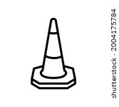traffic cone icon vector... | Shutterstock .eps vector #2004175784