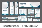 set of modern web banners of... | Shutterstock .eps vector #1707208864