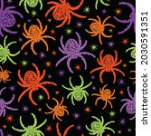 seamless halloween pattern for... | Shutterstock .eps vector #2030591351