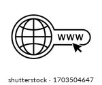 global search web icon. website ... | Shutterstock .eps vector #1703504647