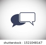 chat  talk icon vector... | Shutterstock .eps vector #1521048167