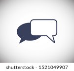 chat  talk icon vector... | Shutterstock .eps vector #1521049907