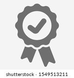 approved icon. medal  award... | Shutterstock .eps vector #1549513211