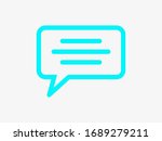 chat  talk icon vector... | Shutterstock .eps vector #1689279211