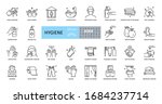 hygiene icons. set of 29 images ... | Shutterstock .eps vector #1684237714