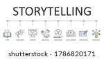 vector storytelling banner.... | Shutterstock .eps vector #1786820171