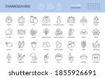 vector icons thanksgiving day.... | Shutterstock .eps vector #1855926691