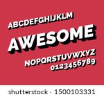 vector stylish font.... | Shutterstock .eps vector #1500103331