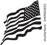 usa american grayscale flag... | Shutterstock .eps vector #1469603651