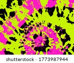 tie dye vector. batik brush.... | Shutterstock .eps vector #1773987944