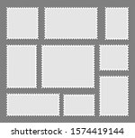 blank set postage stamps... | Shutterstock .eps vector #1574419144