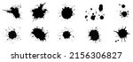 ink drops and splashes drip... | Shutterstock .eps vector #2156306827
