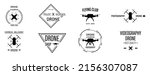 drone icons set. vector... | Shutterstock .eps vector #2156307087