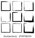 collection of grunge borders | Shutterstock .eps vector #293958254
