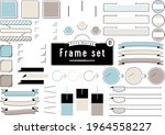 3 color title design frame set | Shutterstock .eps vector #1964558227