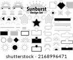 set of sunburst design elements | Shutterstock .eps vector #2168996471