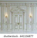 White Wall Panels In Classical...