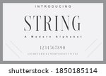 string font. elegant alphabet... | Shutterstock .eps vector #1850185114