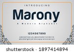 marony font. elegant alphabet... | Shutterstock .eps vector #1897414894