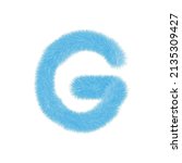 Feathered Letter G Font Vector. ...