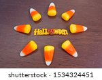 halloween letters in candy corn ... | Shutterstock . vector #1534324451