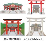  A Set Of Japanese Shrines And...