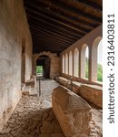 Small photo of Side porch of the public Monastery of Suso in San Millan de la Cogolla, Rioja, Spain