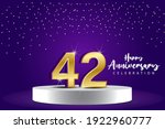 42 years anniversary vector... | Shutterstock .eps vector #1922960777