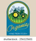 Vector Organic Food Label