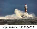 Image Of A Lighthouse During A...