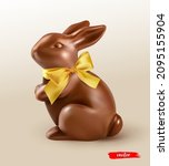 Chocolate Easter Bunny With...