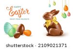 Happy Easter Holiday. Chocolate ...