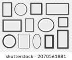 blank photo frames  modern... | Shutterstock .eps vector #2070561881