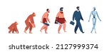 human evolution  monkey ... | Shutterstock .eps vector #2127999374
