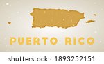 Puerto Rico Map. Country Poster ...
