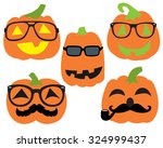Hipster Pumpkins Halloween...