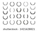 collection of different black... | Shutterstock .eps vector #1421628821