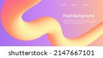 fluid landing page. horizontal... | Shutterstock .eps vector #2147667101