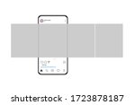 the mockup of the mobile... | Shutterstock .eps vector #1723878187
