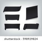 a set of black paper sale... | Shutterstock .eps vector #598929824