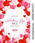 happy st. valentines day card... | Shutterstock .eps vector #1898760157