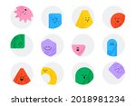 vector geometric stickers with... | Shutterstock .eps vector #2018981234