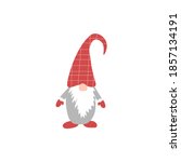  hristmas gnome  on white... | Shutterstock .eps vector #1857134191
