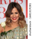 Small photo of London, United Kingdom- February 21, 2018: Caroline Flack attends The BRIT Awards 2018 at the O2 Arena in London, UK.