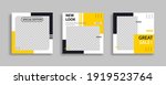 set of editable minimal square... | Shutterstock .eps vector #1919523764