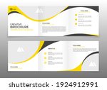 editable trifold brochure... | Shutterstock .eps vector #1924912991