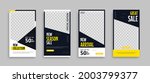 set of editable minimal square... | Shutterstock .eps vector #2003799377